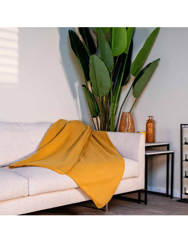 Fleece blanket 170x130 (Orange)