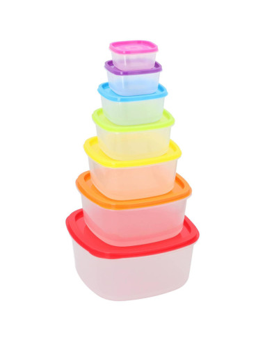 Set of 7 food storage containers