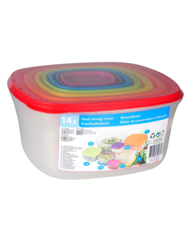 Set of 7 food storage containers