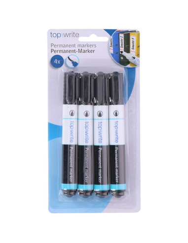 Topwrite - Permanent marker 4 pcs....