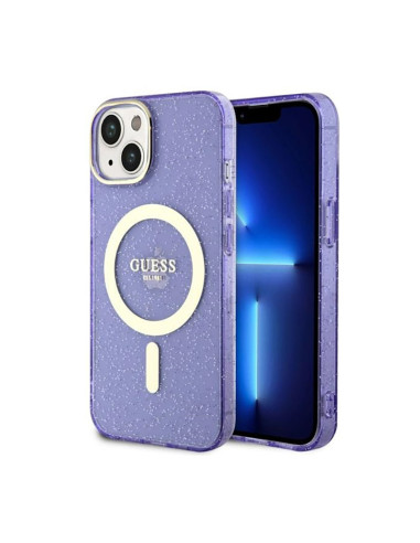 Guess Glitter Gold MagSafe - Casse...