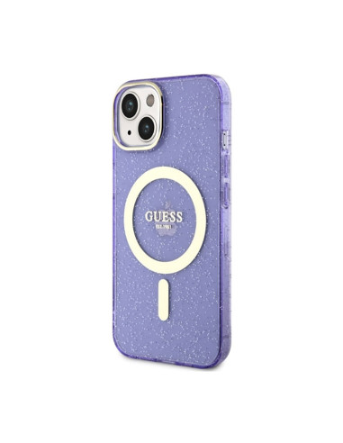 Guess Glitter Gold MagSafe - Casse...