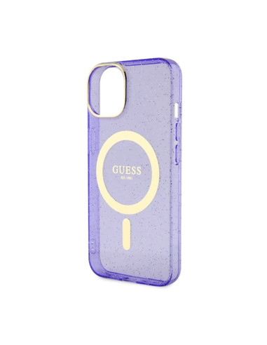 Guess Glitter Gold MagSafe - Casse...