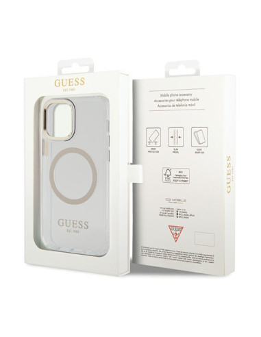 Guess Metal Outline MagSafe - Case...