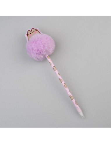 Pusheen - Penna a sfera con pompon...