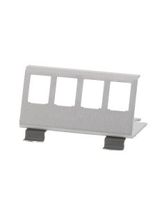 Adattatore per Modulo Keystone 4xRJ45 per Guida DIN