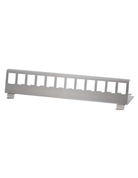 Adattatore per Modulo Keystone 12xRJ45 per Guida DIN