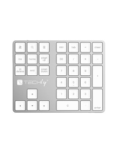 Tastierino Numerico BT V3.0 Wireless 34 Tasti Argento