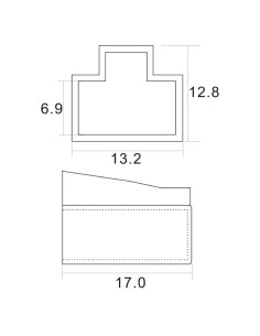 Tappo Parapolvere per RJ45 Nero 10pz 2