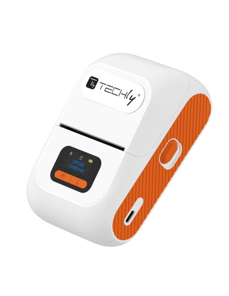 Mini Etichettatrice Stampante Termica Bluetooth C/Display Portatile Ricarica USB-C&trade