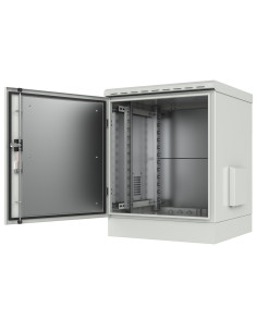 Armadio Rack 19'' a Pavimento 12U grigio IP66 Porta Cieca prof. 600 mm 2