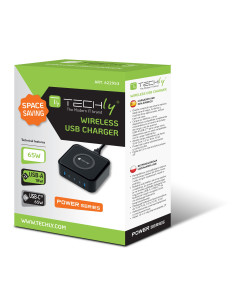 Stazione di Ricarica Wireless 65W 3xUSB-C&trade e 2xUSB-A 2