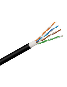 Cavo cat. 5E Rigido U/UTP PE in Matassa 500m Nero 2