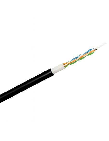 Cavo Cat. 6 Rigido U/UTP PE 500m in Matassa Nero