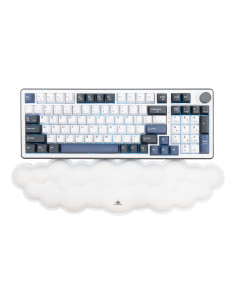 Cuscinetto Poggiapolsi in Memory Foam Nuvola da Tastiera Cumulus Bianco