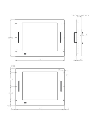 Monitor LCD 17'' per Rack 19'' 8 Unit&agrave Nero