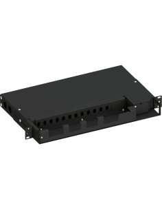 Cassetto ottico 19'' Pivot con Piastra Frontale per 12 LC Duplex/12 SC Simplex/12 E2000&reg Simplex