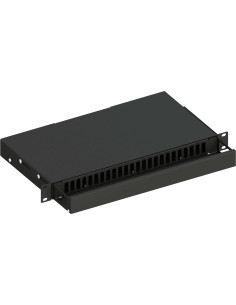 Cassetto Ottico 19'' Scorrevole con Piastra Frontale per 24 Bussole SC Duplex