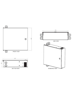 Box a Muro per Fibra Ottica Medium Nero 2