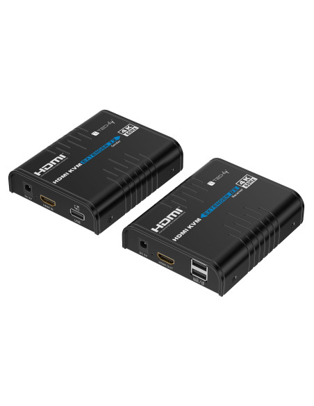 KVM HDMI 4K@60Hz Extender Cavo Cat.5/6 Nero