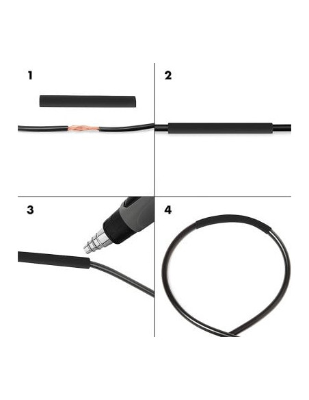 Set 800 Tubi Colorati Guaina Termorestringente per Isolamento Cavi