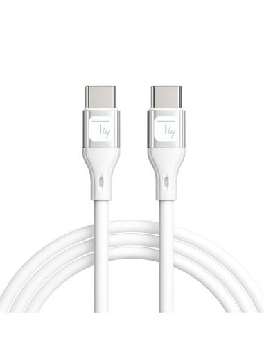 Cavo USB-C&trade Maschio/Maschio USB 2.0 in Silicone 1m Bianco