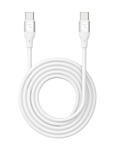 Cavo USB-C&trade Maschio/Maschio USB 2.0 in Silicone 1m Bianco