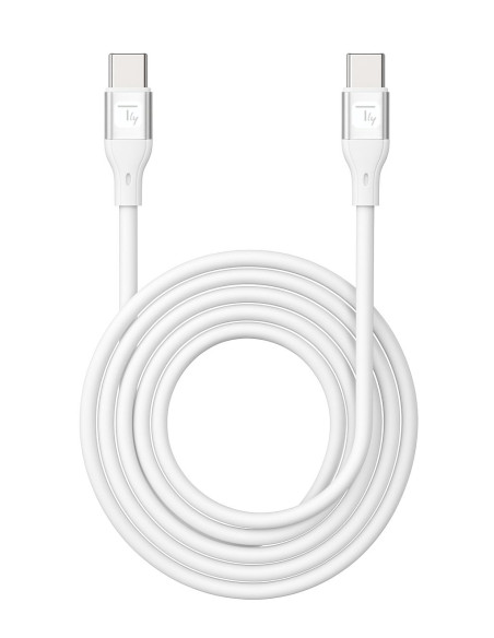 Cavo USB-C&trade Maschio/Maschio USB 2.0 in Silicone 1m Bianco