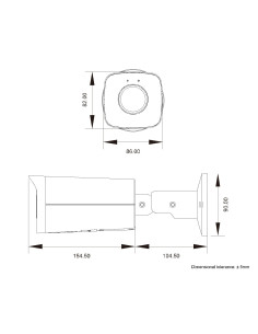 Telecamera IP Motorizzata Bullet PoE IR H.265 da 5MP IP67 Rilevamento Basato su AI 2