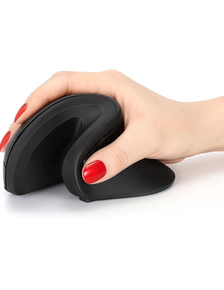 Mouse Verticale Ottico Wireless 3200 Dpi Ergonomico