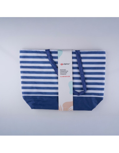 Alpina - Striped Beach Bag 49.3x16x34...