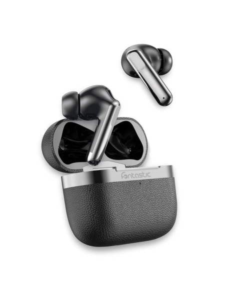 Cuffie Auricolari Wireless TWS Ibride ANC+ENC Aura Nero
