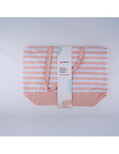 Alpina - Striped Beach Bag 49.3x16x34...