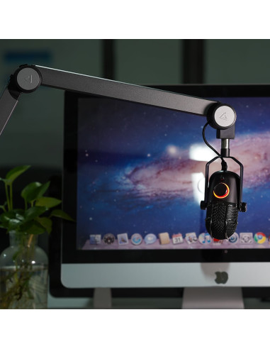 Supporto per Microfono Braccio USB Nero
