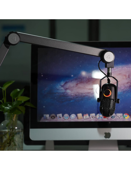 Supporto per Microfono Braccio USB Nero