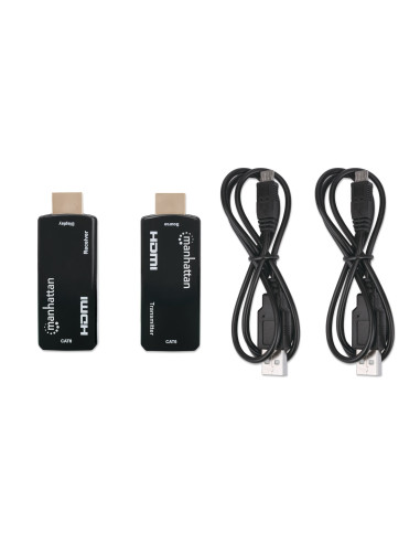 Extender HDMI Over Ethernet 1080p Compatto Nero