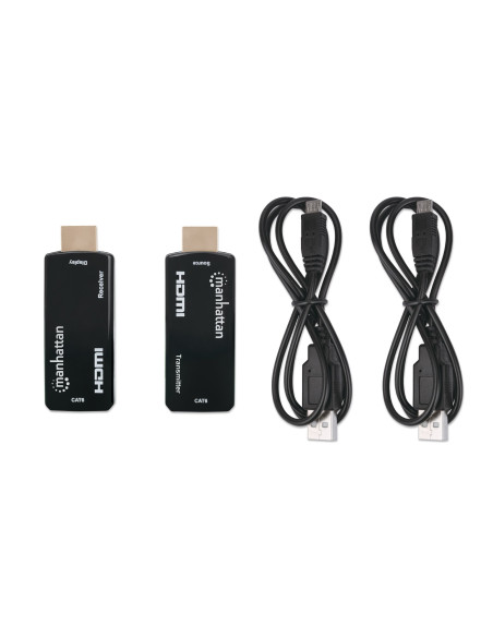 Extender HDMI Over Ethernet 1080p Compatto Nero