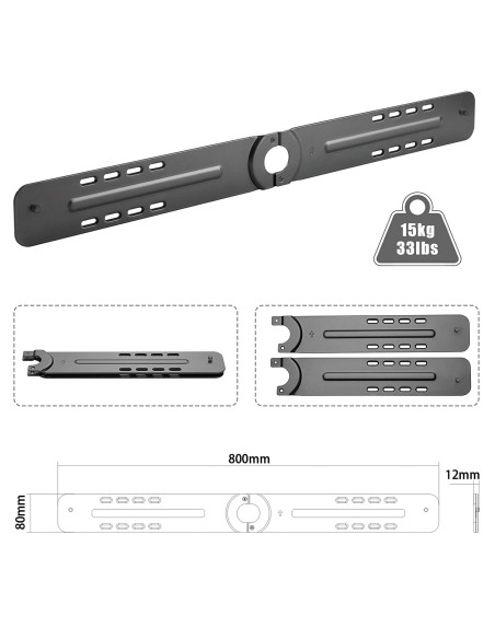 Supporto per Soundbar Sonos&reg da Parete
