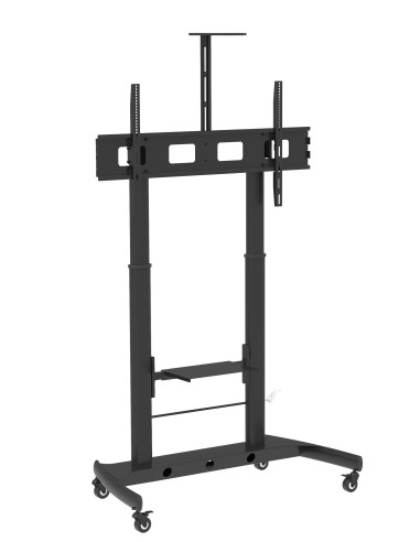 Supporto da Pavimento TV LCD/LED 52-110'' Altezza Regolabile 2 Mensole