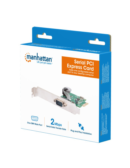 Scheda PCI Express Seriale 1 Porta DB9 M