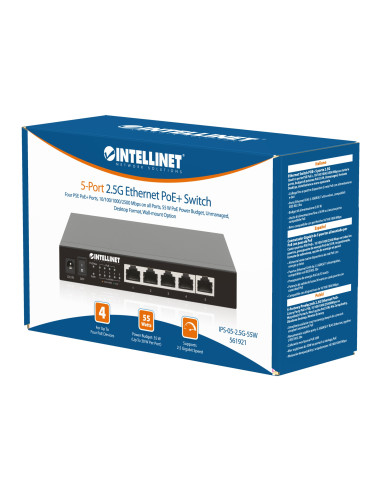 Ethernet Switch POE+ 5 Porte 2.5G