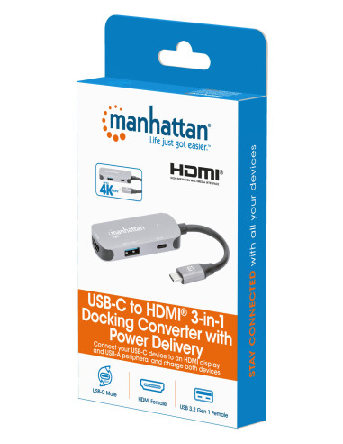 Convertitore USB-C&trade a HDMI 3-in-1 con Power Delivery