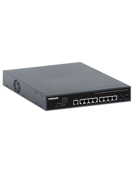Switch PoE++ 10 porte L2 Fully Managed con 8 porte Ethernet Gigabit e 2 SFP Uplink