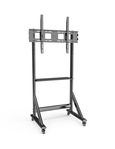 Supporto da Pavimento TV LCD/LED 55-100'' Altezza Regolabile con Mensola