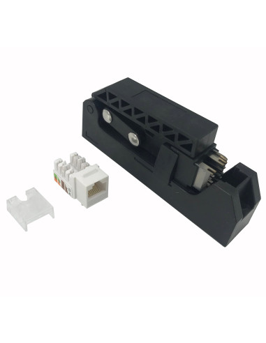 Kit 24 Frutti Cat.6A UTP 90&deg Keystone con Pinza Crimpatrice