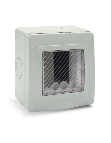 Contenitore Autoportante Stagno IP55 per Tubo Sportello con Membrana Cedibile 1 Modulo Bianco