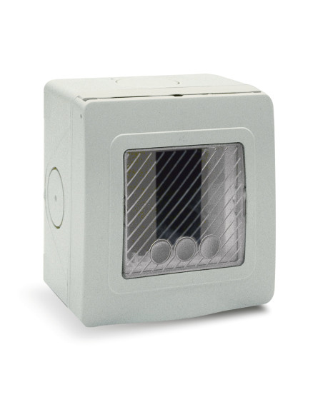 Contenitore Autoportante Stagno IP55 per Tubo Sportello con Membrana Cedibile 1 Modulo Bianco