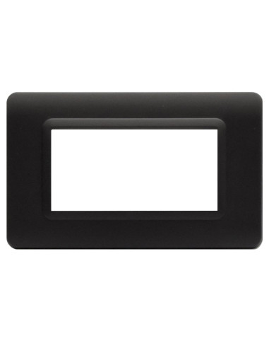 Placca Tecnopolimero S44 4 Moduli Grigio