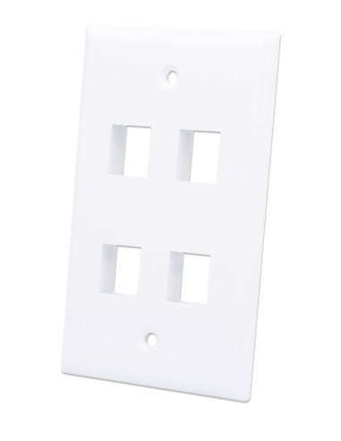 Placca Porta Frutti 4 Posti Mod.503 Bianco