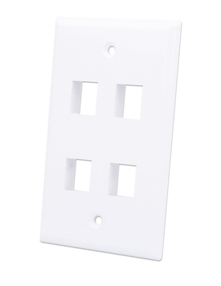 Placca Porta Frutti 4 Posti Mod.503 Bianco